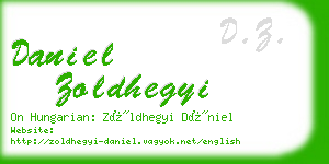 daniel zoldhegyi business card
